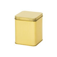 Square tin 200 g with hinged lid