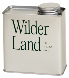 Tea tin for Wilder Land