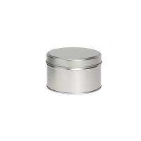 Round tin with slip lid